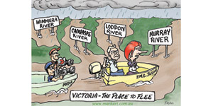 Prime Minister Gillard visits the Victorian floods